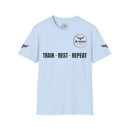 Train · Rest · Repeat T-Shirt — Discipline 2026 Fitness Tee