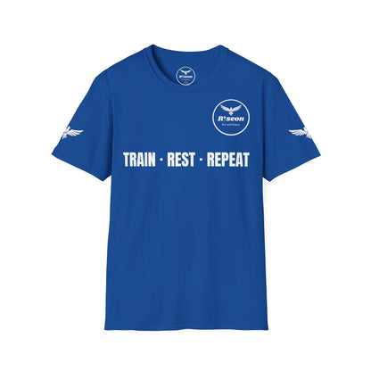Train · Rest · Repeat T-Shirt — Discipline 2026 Fitness Tee