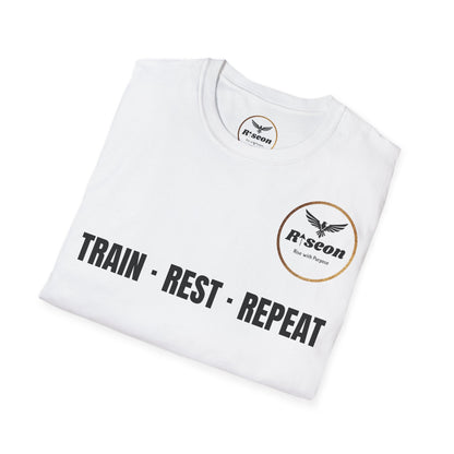 Train · Rest · Repeat T-Shirt — Discipline 2026 Fitness Tee