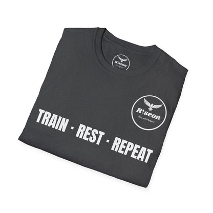 Train · Rest · Repeat T-Shirt — Discipline 2026 Fitness Tee