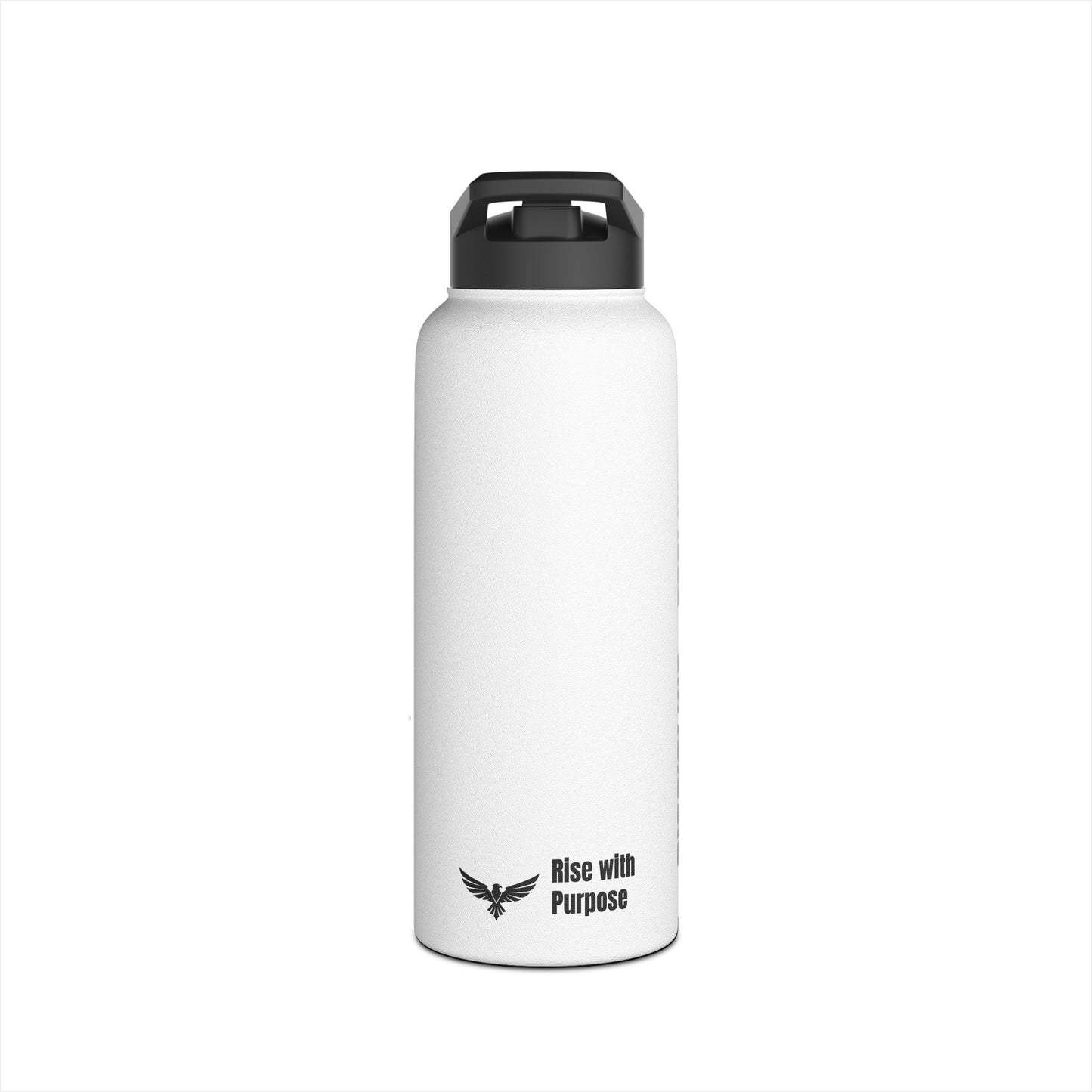 Riseon Stainless Steel Water Bottle — "Rise with Purpose" Motivational Insulated Bottle