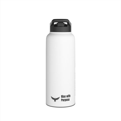 Riseon Stainless Steel Water Bottle — "Rise with Purpose" Motivational Insulated Bottle