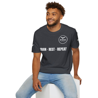 Train · Rest · Repeat T-Shirt — Discipline 2026 Fitness Tee