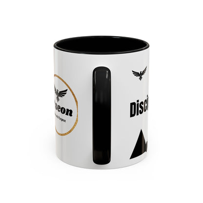 Riseon 'Rise. Progress. Rise.' Accent Coffee Mug – Inspirational Logo Coffee Cup (11/15 oz)