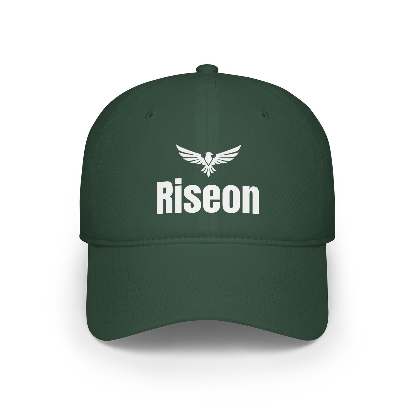 Riseon Eagle Logo Baseball Cap — Embroidered Motivational Dad Hat