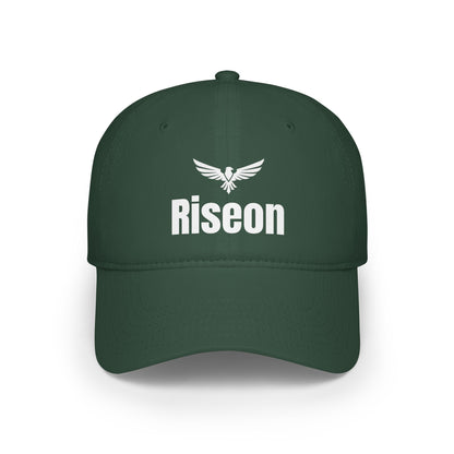 Riseon Eagle Logo Baseball Cap — Embroidered Motivational Dad Hat