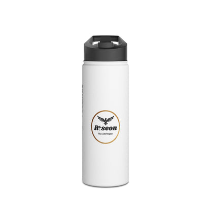 Riseon Stainless Steel Water Bottle — "Rise with Purpose" Motivational Insulated Bottle