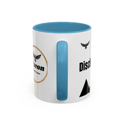 Riseon 'Rise. Progress. Rise.' Accent Coffee Mug – Inspirational Logo Coffee Cup (11/15 oz)