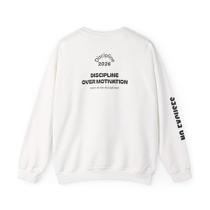 Discipline text sweatshirt | Crewneck Sweatshirt