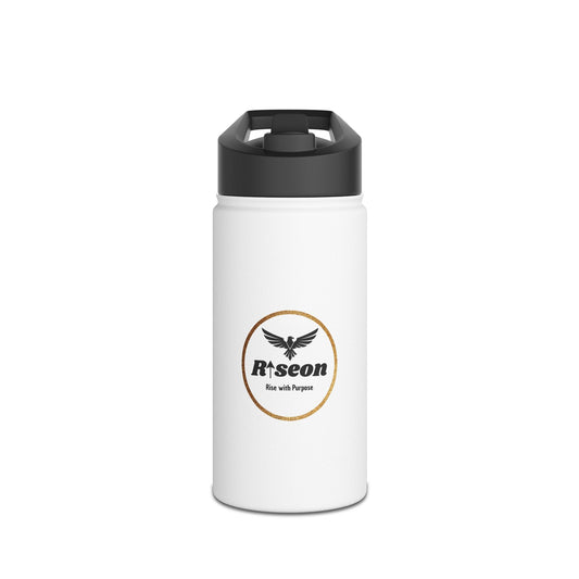 Riseon Stainless Steel Water Bottle — "Rise with Purpose" Motivational Insulated Bottle