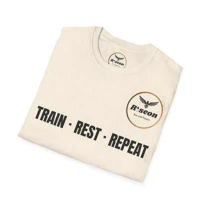 Train · Rest · Repeat T-Shirt — Discipline 2026 Fitness Tee