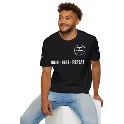Train · Rest · Repeat T-Shirt — Discipline 2026 Fitness Tee