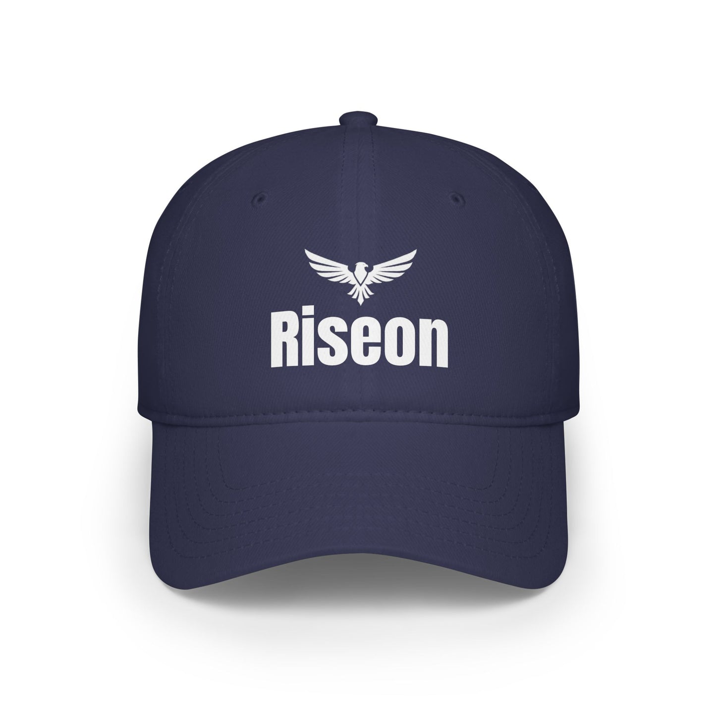 Riseon Eagle Logo Baseball Cap — Embroidered Motivational Dad Hat