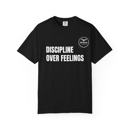 Discipline Over Feelings T-Shirt — “Risk Every Day” Motivational Tee