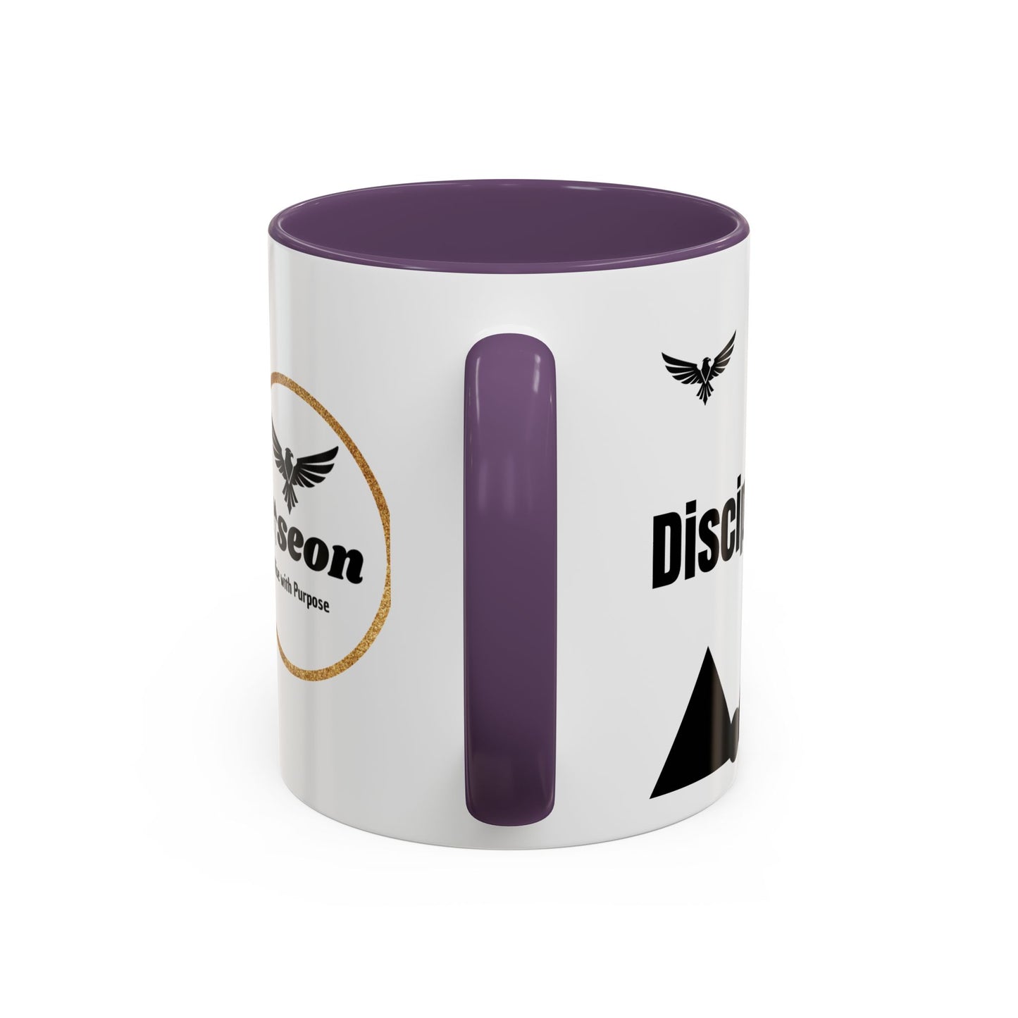 Riseon 'Rise. Progress. Rise.' Accent Coffee Mug – Inspirational Logo Coffee Cup (11/15 oz)