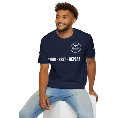 Train · Rest · Repeat T-Shirt — Discipline 2026 Fitness Tee