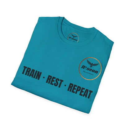 Train · Rest · Repeat T-Shirt — Discipline 2026 Fitness Tee