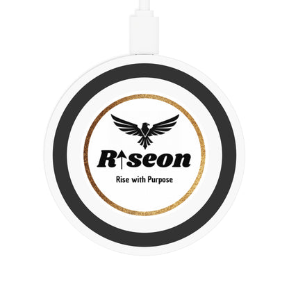 Risepon Logo wireless charging pad | Qi charger, Rise with Purpose emblem