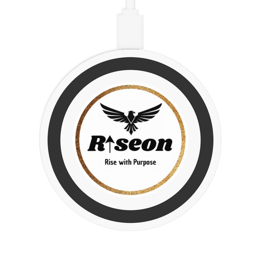 Risepon Logo wireless charging pad | Qi charger, Rise with Purpose emblem
