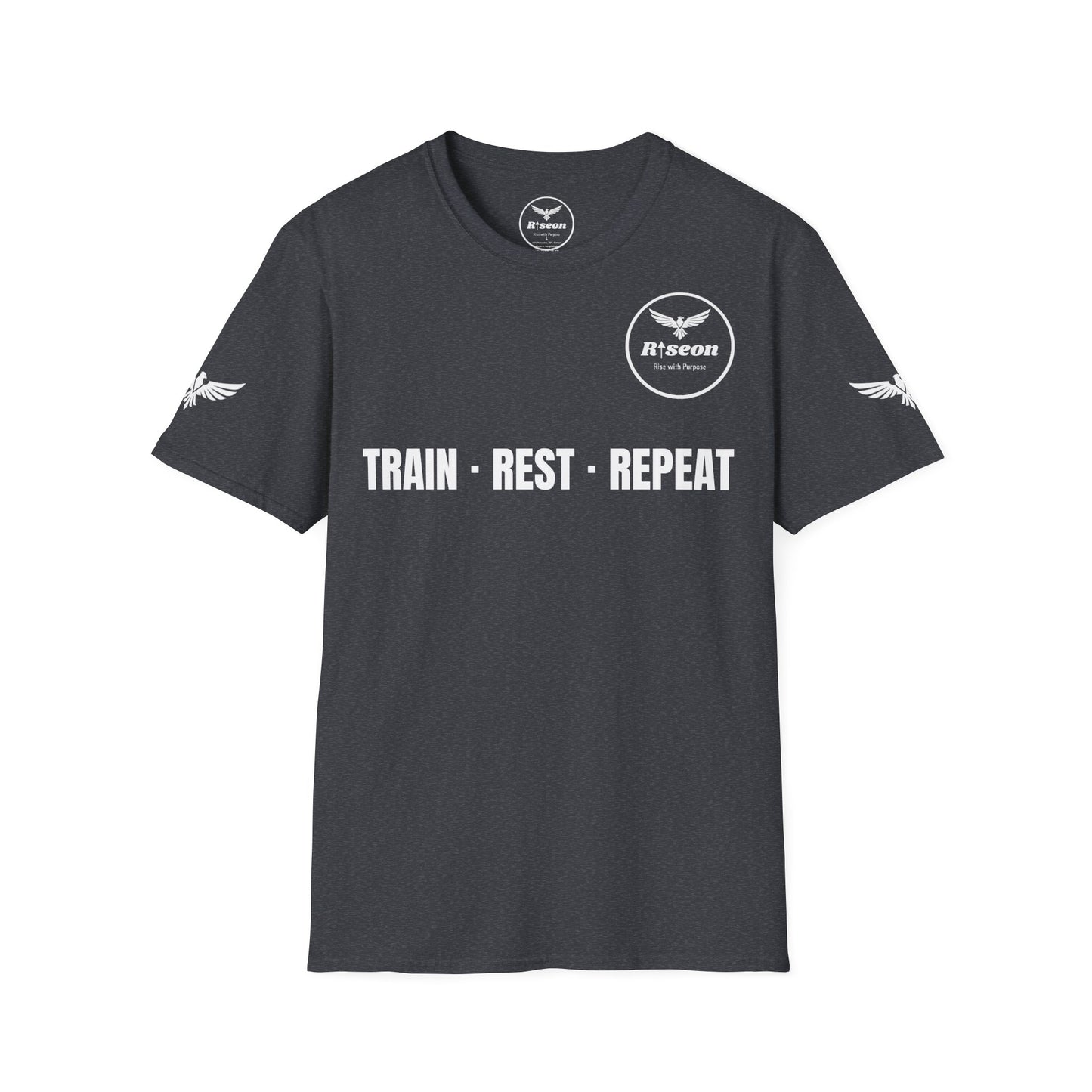 Train · Rest · Repeat T-Shirt — Discipline 2026 Fitness Tee