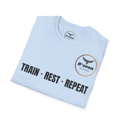 Train · Rest · Repeat T-Shirt — Discipline 2026 Fitness Tee