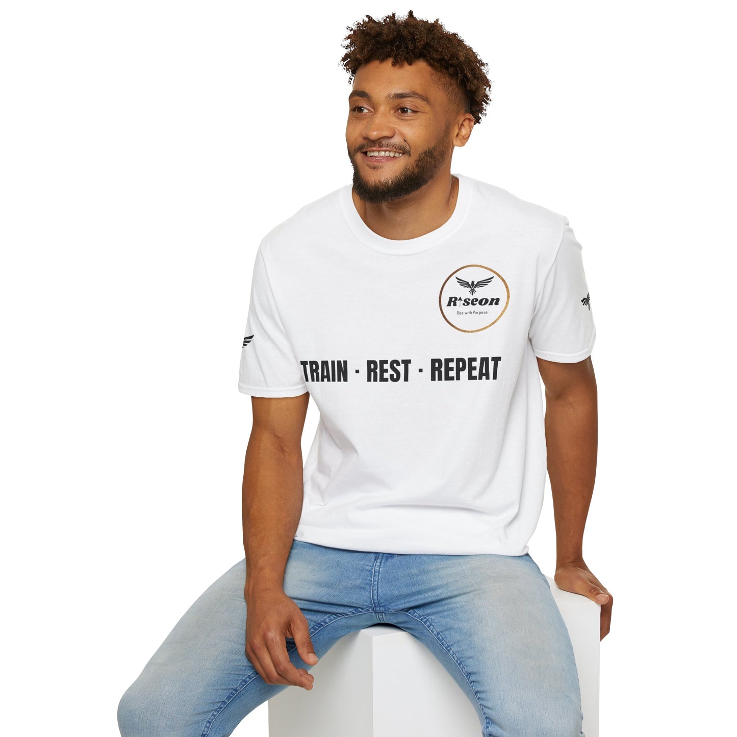 Train · Rest · Repeat T-Shirt — Discipline 2026 Fitness Tee