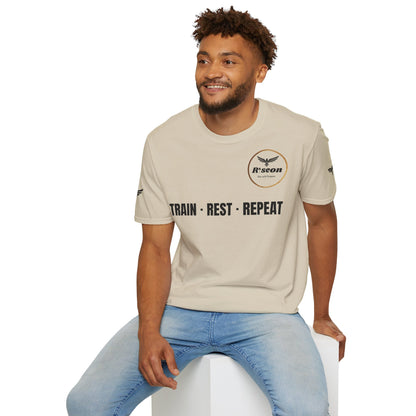 Train · Rest · Repeat T-Shirt — Discipline 2026 Fitness Tee