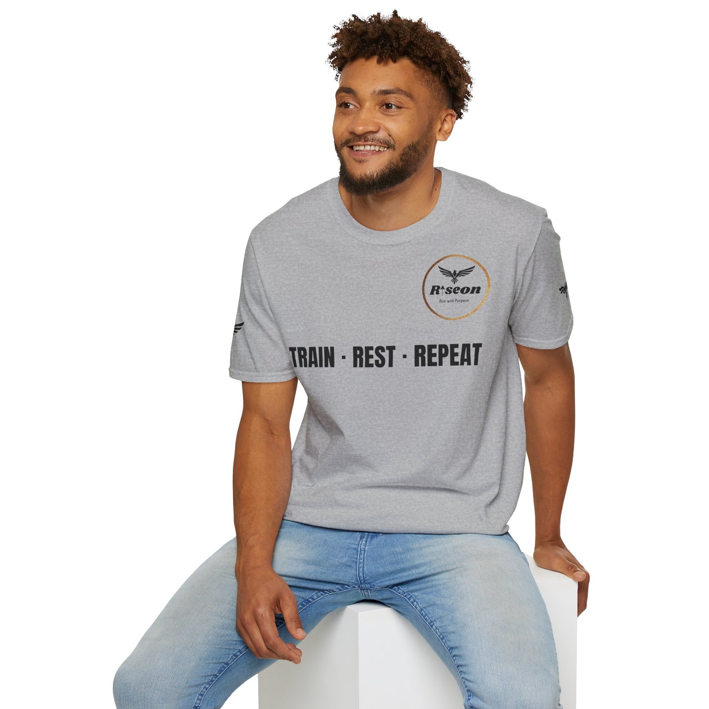 Train · Rest · Repeat T-Shirt — Discipline 2026 Fitness Tee
