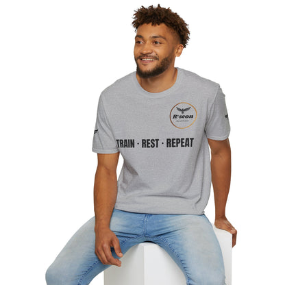 Train · Rest · Repeat T-Shirt — Discipline 2026 Fitness Tee