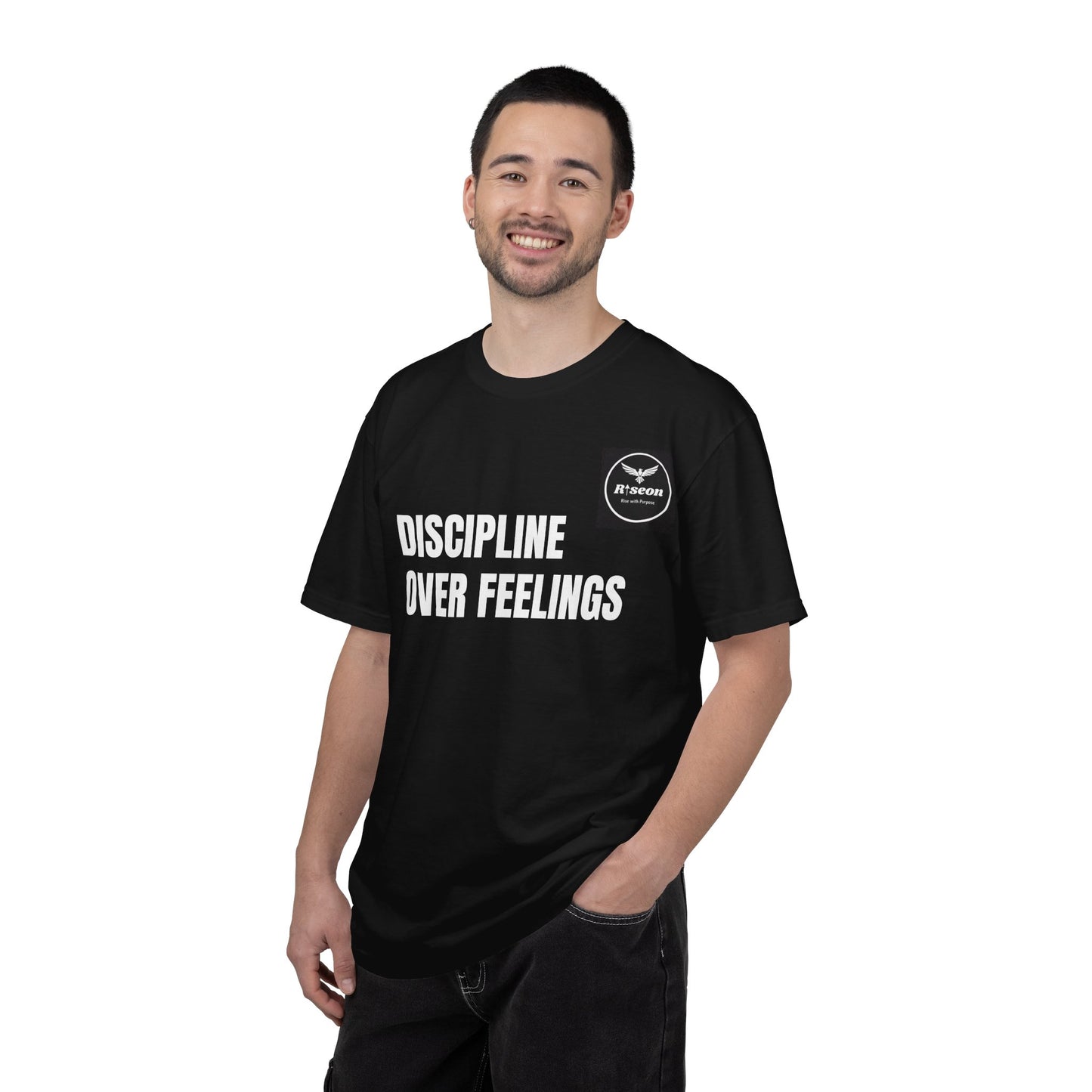 Discipline Over Feelings T-Shirt — “Risk Every Day” Motivational Tee
