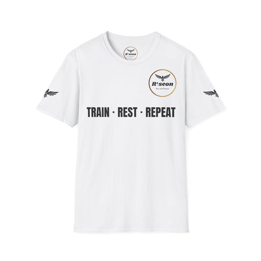Train · Rest · Repeat T-Shirt — Discipline 2026 Fitness Tee