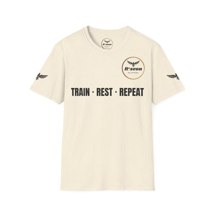 Train · Rest · Repeat T-Shirt — Discipline 2026 Fitness Tee