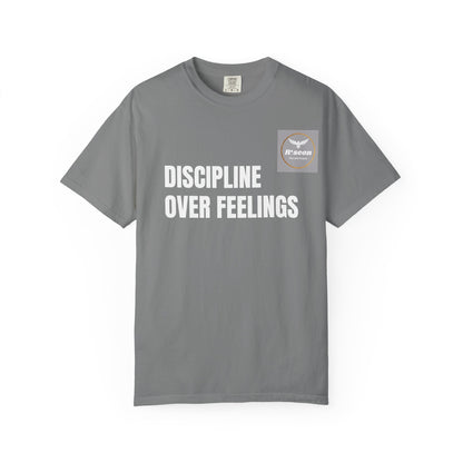 Discipline Over Feelings T-Shirt — “Risk Every Day” Motivational Tee