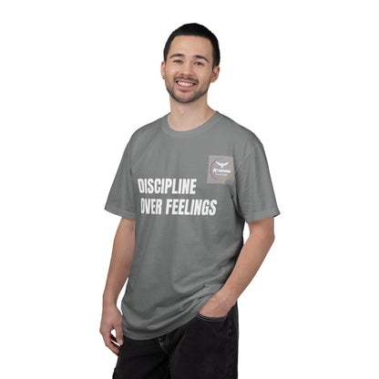Discipline Over Feelings T-Shirt — “Risk Every Day” Motivational Tee