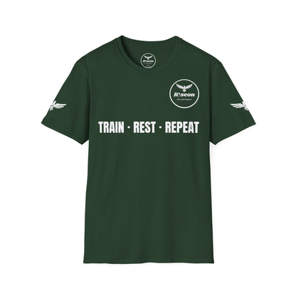 Train · Rest · Repeat T-Shirt — Discipline 2026 Fitness Tee