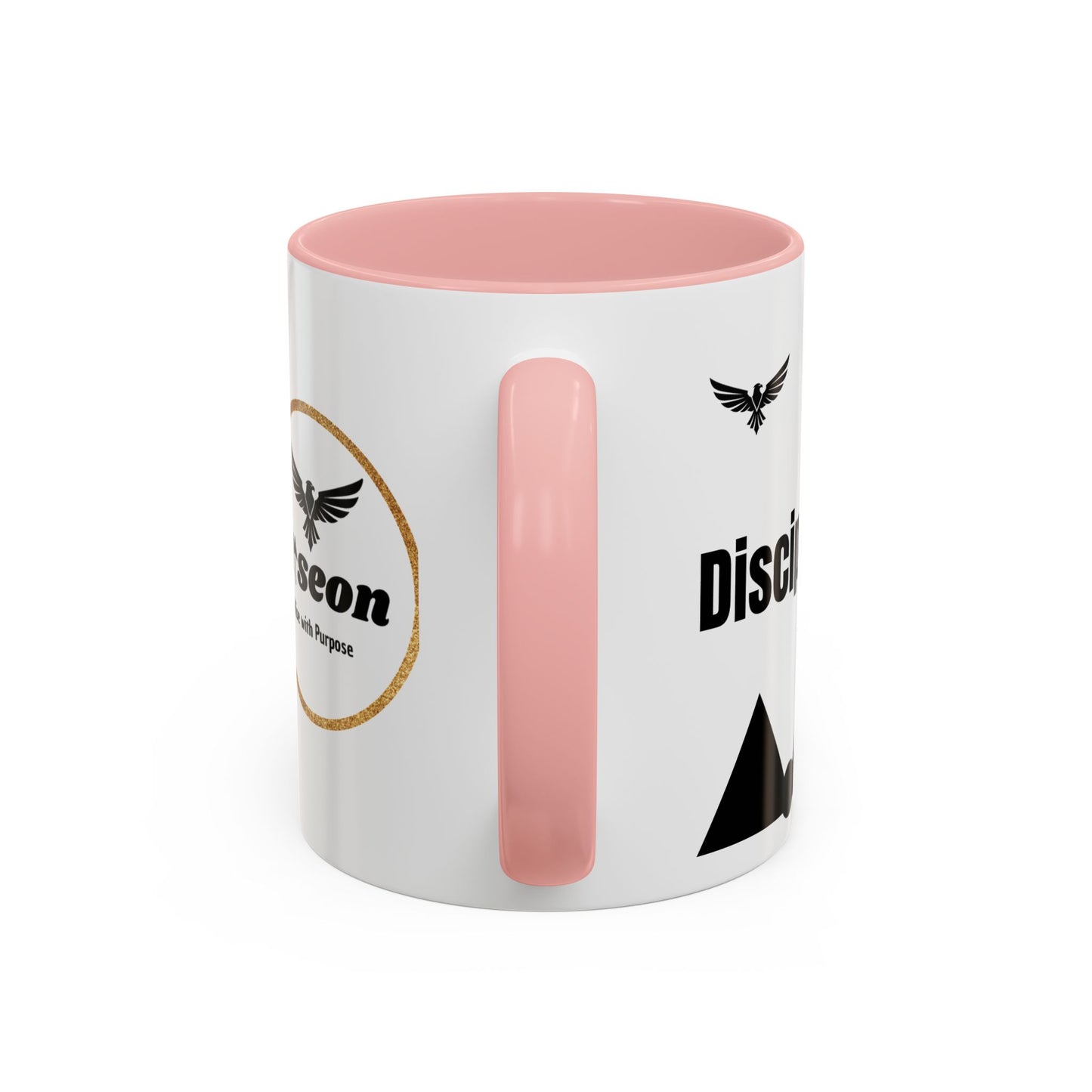 Riseon 'Rise. Progress. Rise.' Accent Coffee Mug – Inspirational Logo Coffee Cup (11/15 oz)