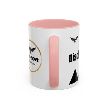 Riseon 'Rise. Progress. Rise.' Accent Coffee Mug – Inspirational Logo Coffee Cup (11/15 oz)