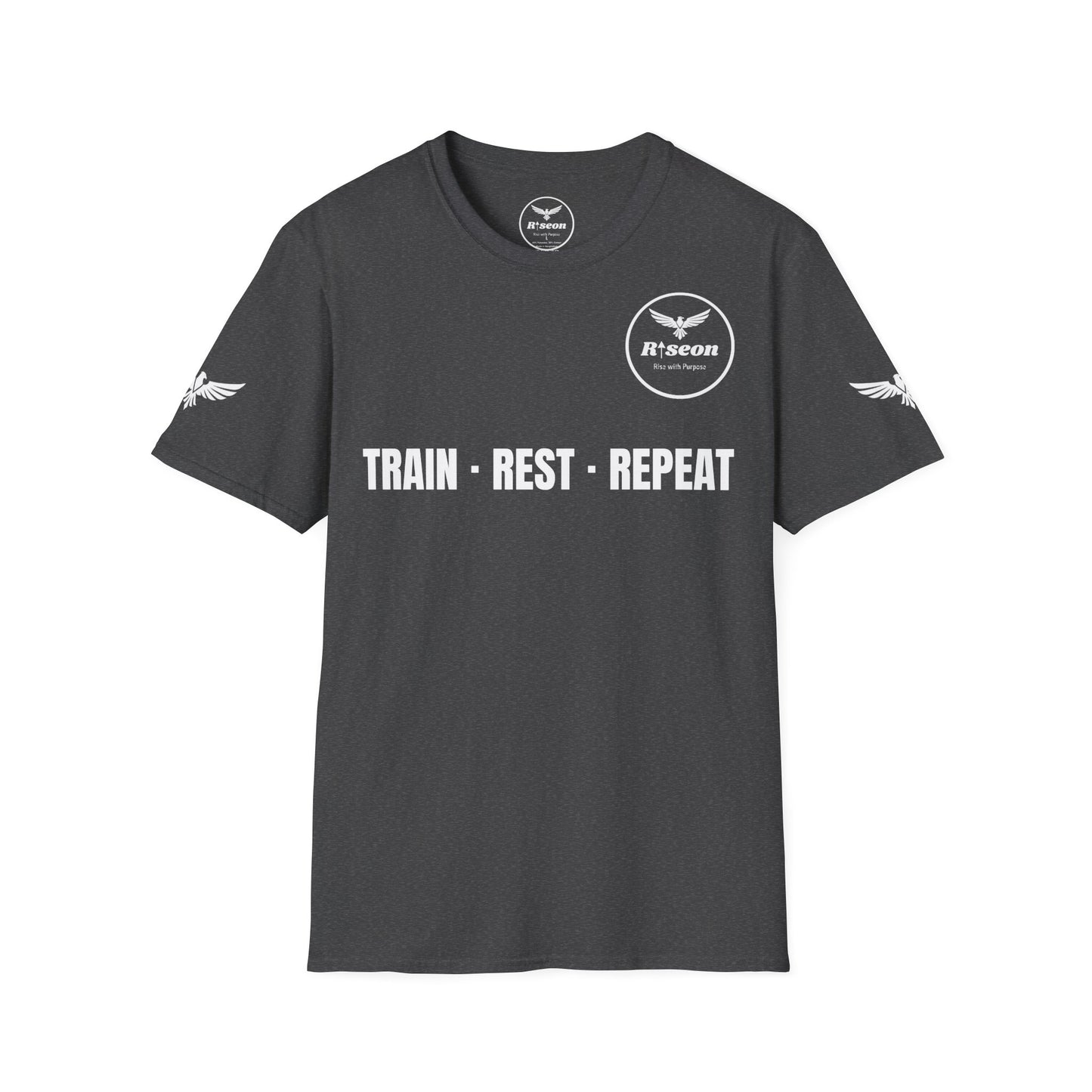 Train · Rest · Repeat T-Shirt — Discipline 2026 Fitness Tee