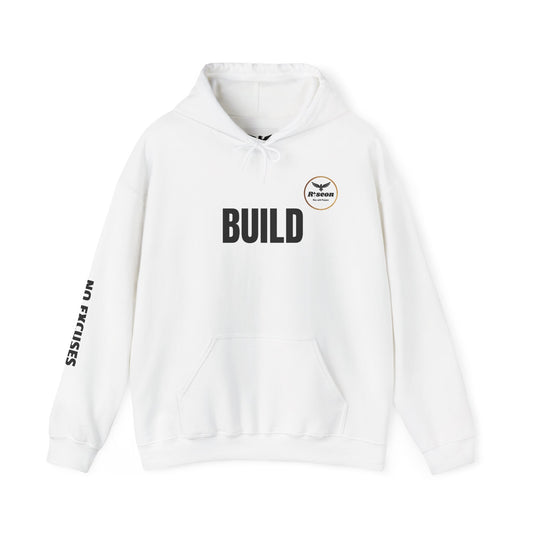 Build Not Born Hoodie | Motivational Streetwear, No Apologies Sleeve