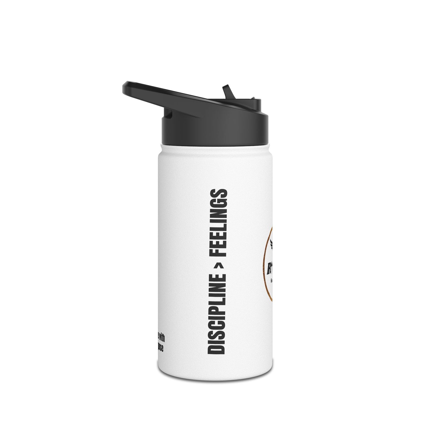 Riseon Stainless Steel Water Bottle — "Rise with Purpose" Motivational Insulated Bottle