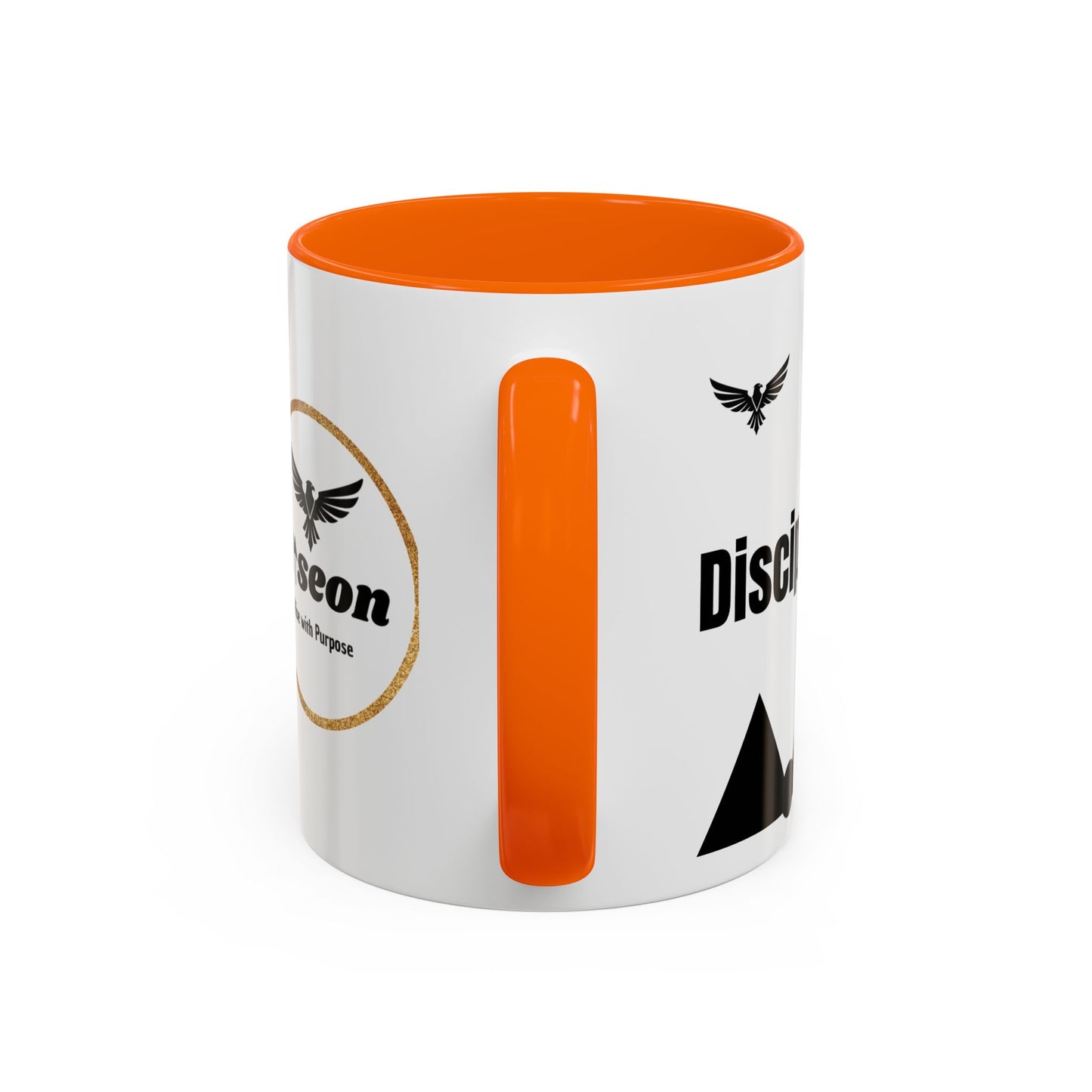 Riseon 'Rise. Progress. Rise.' Accent Coffee Mug – Inspirational Logo Coffee Cup (11/15 oz)