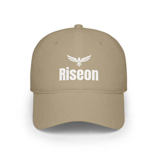 Riseon Eagle Logo Baseball Cap — Embroidered Motivational Dad Hat