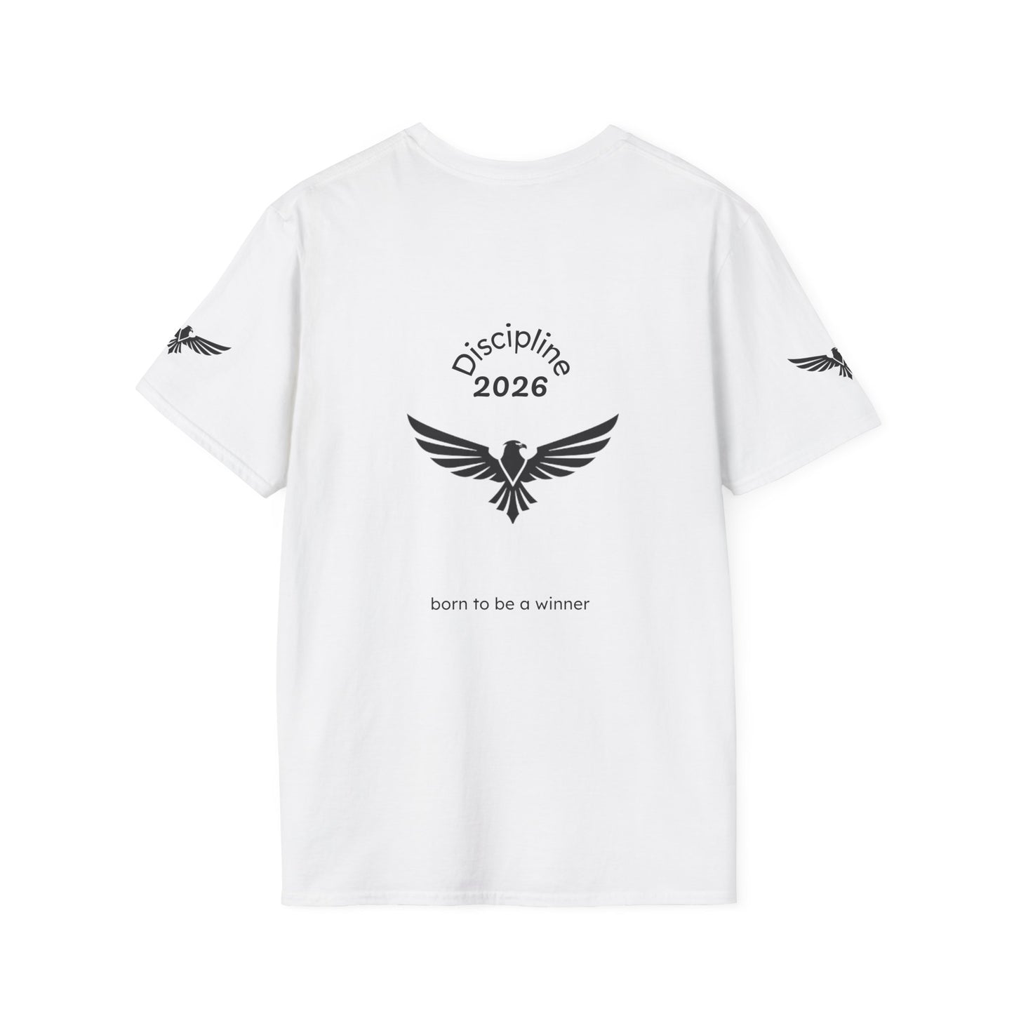 Train · Rest · Repeat T-Shirt — Discipline 2026 Fitness Tee