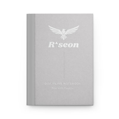 Discipline Notebook Hardcover Journal — “Riseon” Motivational Planner